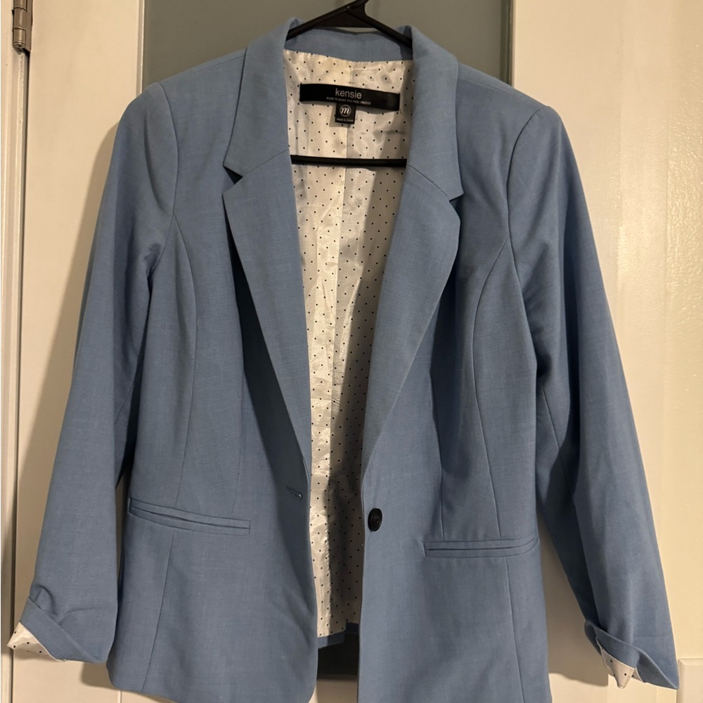 Kensie Women's Light Blue Suit Jacket
